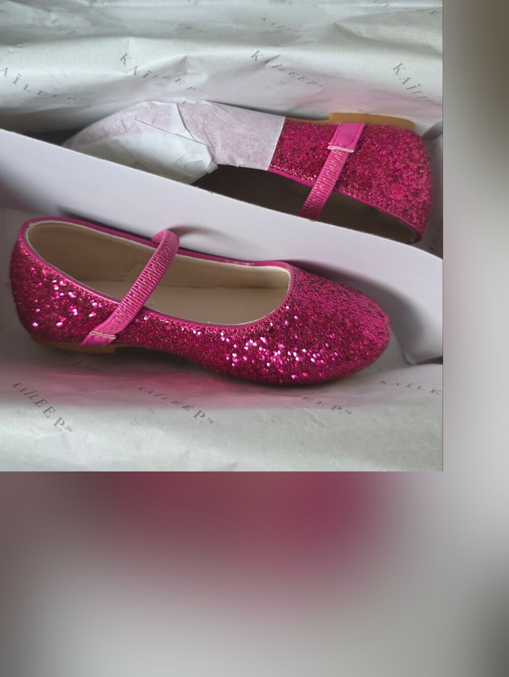 Girls' Glitter Mary Jane Dress Shoes - Hot Pink - 10K